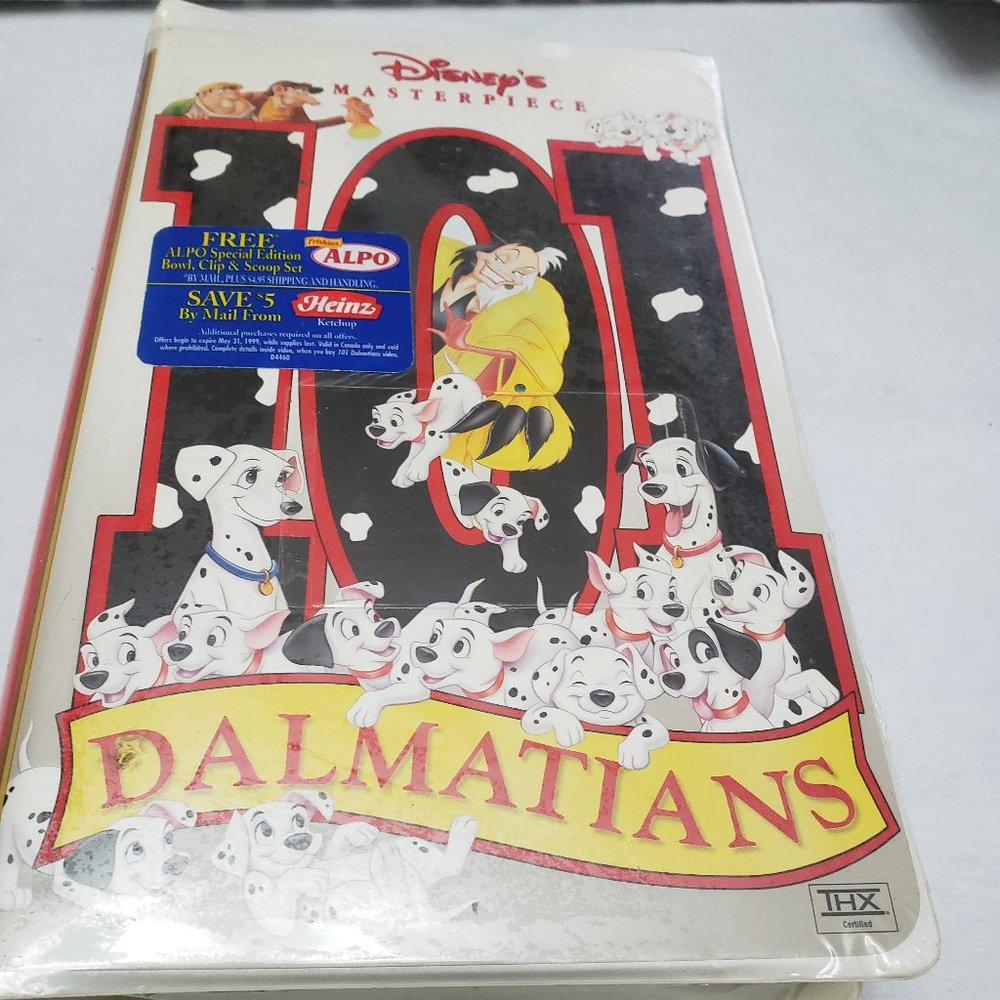 Disney's Masterpiece 101 Dalmatians VHS 1999 New Sealed